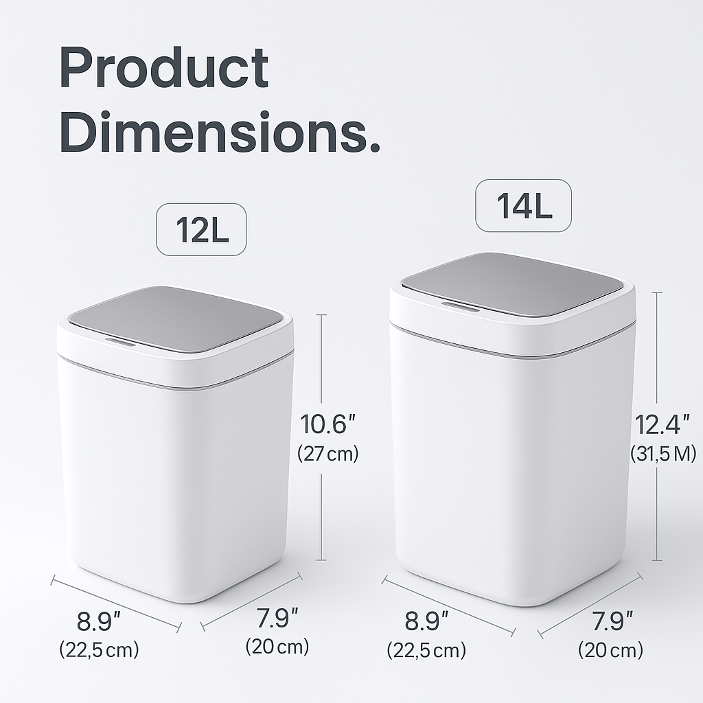 AirSense SmartBin™ – Touchless Automatic Sensor Dustbin